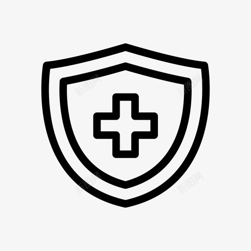 盾电子商务在线图标svg_新图网 https://ixintu.com 保护 在线 电子商务 购物