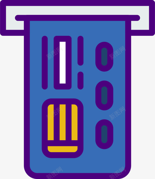 Atm教育260线颜色图标svg_新图网 https://ixintu.com Atm 教育 颜色