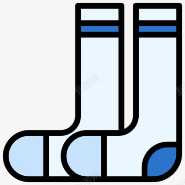 短袜棒球45线颜色图标图标