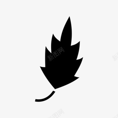 叶绿植物图标图标