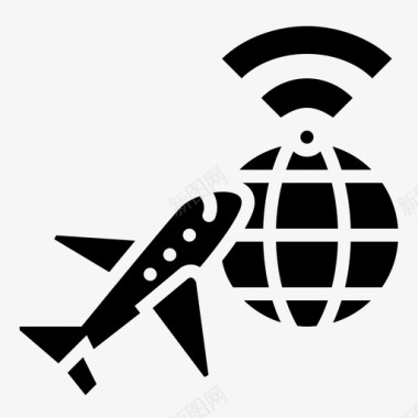 Wifi机场135字形图标图标