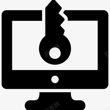 计算机访问计算机安全数据保护图标图标