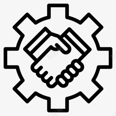 合同工程82线性图标图标