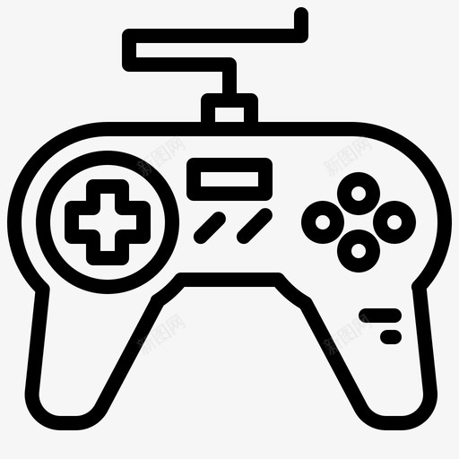 Gamepad游戏21线性图标svg_新图网 https://ixintu.com Gamepad 游戏 线性