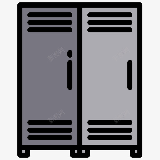 储物柜足球57线性颜色图标svg_新图网 https://ixintu.com 储物柜 线性 足球 颜色