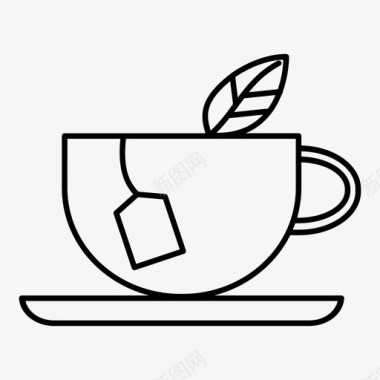 茶杯热饮热茶图标图标