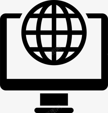 互联网浏览器全球图标图标