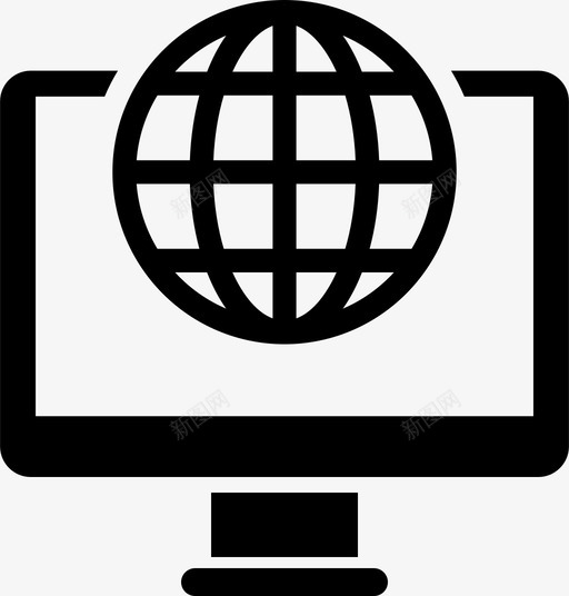 互联网浏览器全球图标svg_新图网 https://ixintu.com 互联网 全球 浏览器