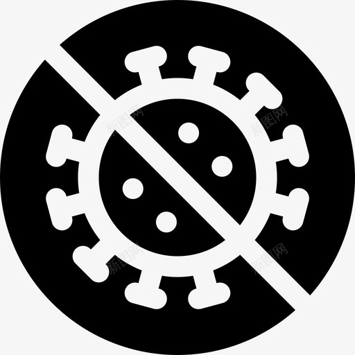病毒病毒传播填充图标svg_新图网 https://ixintu.com 传播 填充 病毒