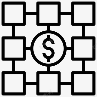 收入模型货币收入图标图标