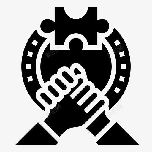 合作交易握手图标svg_新图网 https://ixintu.com 交易 动机 合作 商业 团队 握手