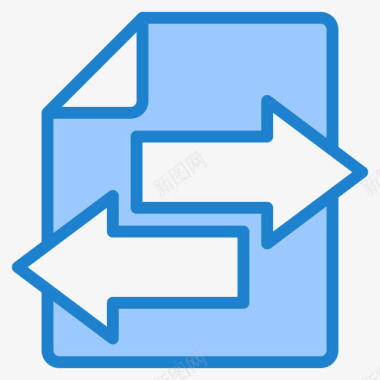 数据传输互联网和浏览器5蓝色图标图标