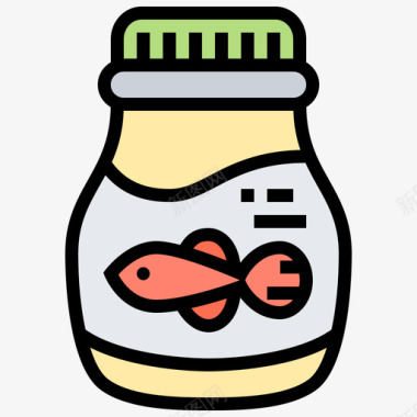 鱼食钓鱼47线色图标图标
