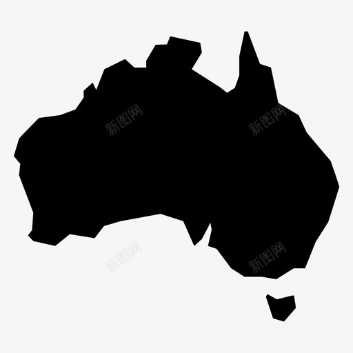 澳大利亚地图大陆国家图标svg_新图网 https://ixintu.com 国家 地图 大陆 悉尼 澳大利亚