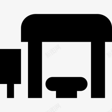 巴士站位置指引1填充图标图标