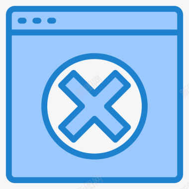 404错误互联网和浏览器5蓝色图标图标