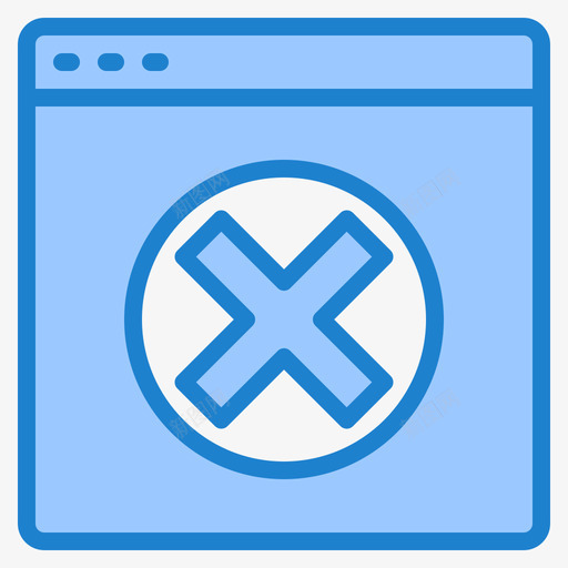 404错误互联网和浏览器5蓝色图标svg_新图网 https://ixintu.com 互联网 浏览器 蓝色 错误