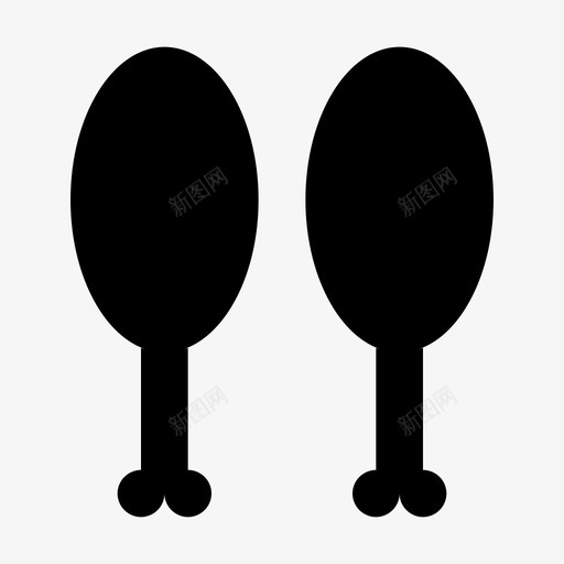 炸鸡鸡腿晚餐图标svg_新图网 https://ixintu.com 工具 晚餐 炸鸡 设置 雕文 鸡腿