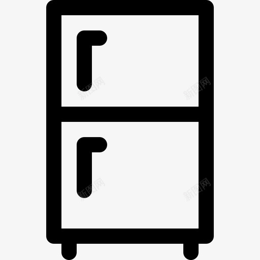 冰箱厨房126线性图标svg_新图网 https://ixintu.com 冰箱 厨房 线性