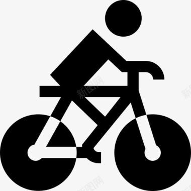 骑自行车71号健身房满负荷图标图标