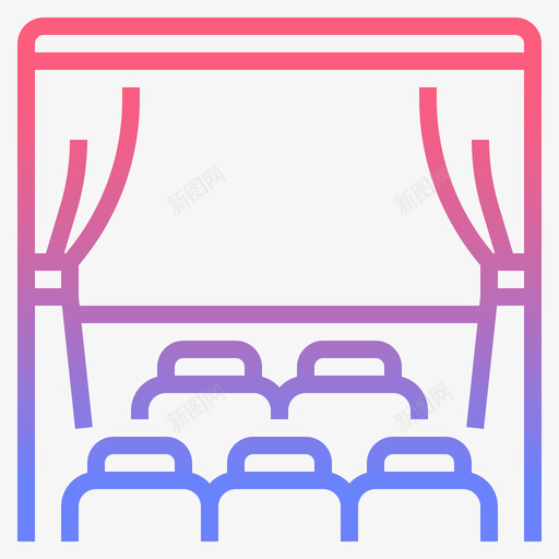 电影屏幕电影18线性梯度图标svg_新图网 https://ixintu.com 屏幕 梯度 电影 线性