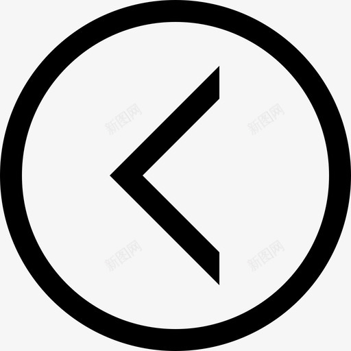 左V形92界面线性图标svg_新图网 https://ixintu.com 92界面 线性
