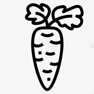 胡萝卜素食主义者17直系图标图标