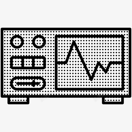 示波器设备电图标svg_新图网 https://ixintu.com 测量 电子设备 示波器 设备