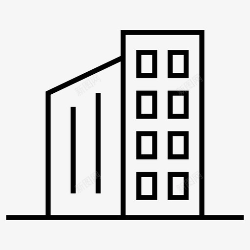 城市建筑城市规划图标svg_新图网 https://ixintu.com 城市 城市规划 尖锐 建筑