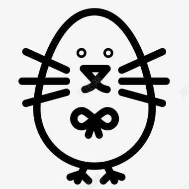 鸡肉宝贝复活节图标图标
