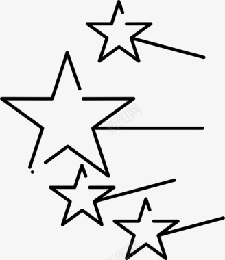 星星庆祝装饰图标图标