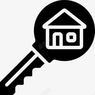 房子钥匙家庭48填充图标图标