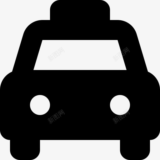 出租车交通工具和车辆1填充图标svg_新图网 https://ixintu.com 交通工具 出租车 填充 车辆