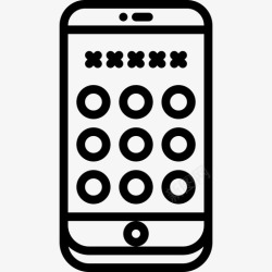 线状图案图案电话32线状图标高清图片