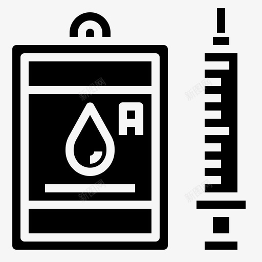 血袋医用196填充图标svg_新图网 https://ixintu.com 医用 填充 血袋