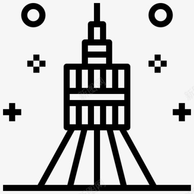 卫星空间152直线图标图标