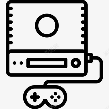 游戏板视频游戏12线性图标图标