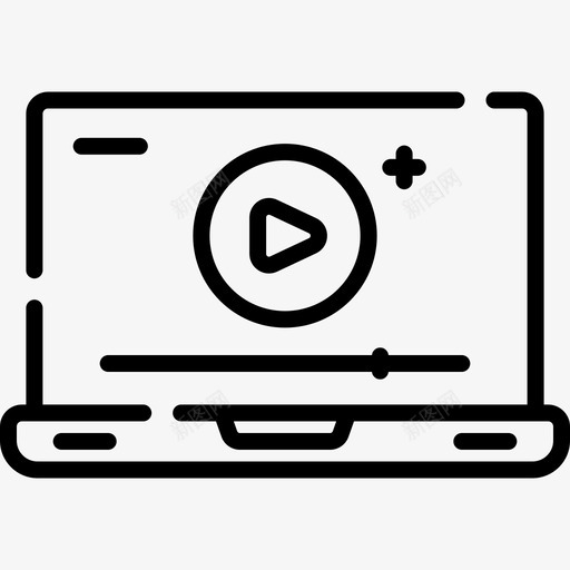 视频学习52线性图标svg_新图网 https://ixintu.com 学习 线性 视频