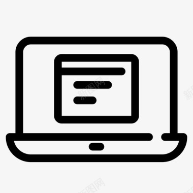 网站互联网笔记本电脑图标图标