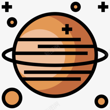 土星155号太空线色图标图标
