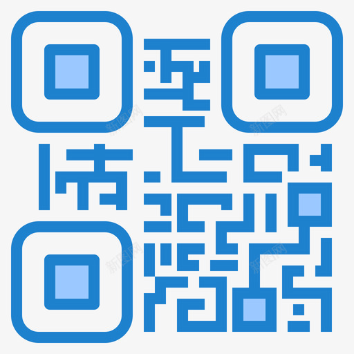 QR网络安全31蓝色图标svg_新图网 https://ixintu.com QR 网络安全 蓝色