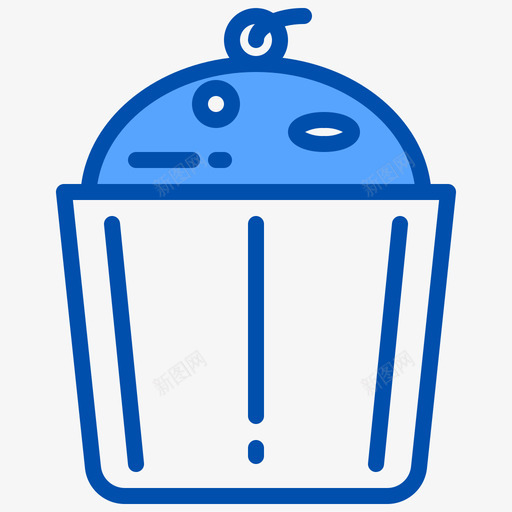 纸杯蛋糕送130蓝色图标svg_新图网 https://ixintu.com 纸杯 蓝色 蛋糕