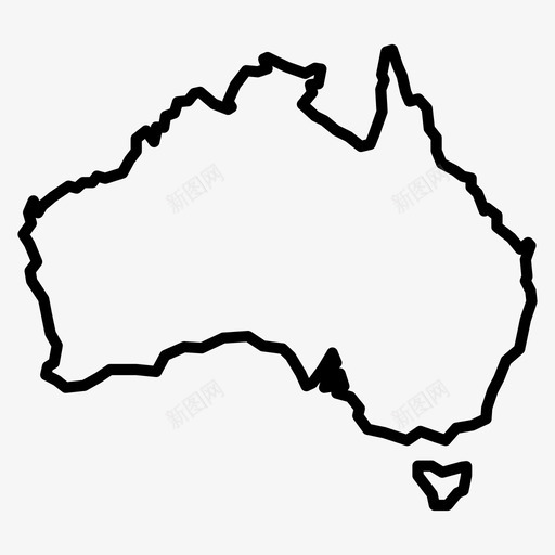 澳大利亚地图大陆国家图标svg_新图网 https://ixintu.com 国家 地图 大陆 悉尼 澳大利亚