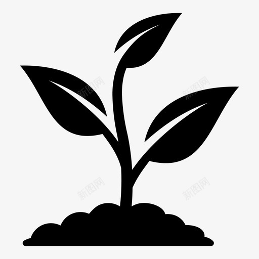 植物农业栽培图标svg_新图网 https://ixintu.com 农业 分析 商业 栽培 植物 生长 种植 自然
