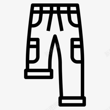 裤子衣服27直线型图标图标