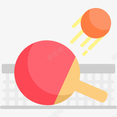 乒乓球运动167平板图标图标