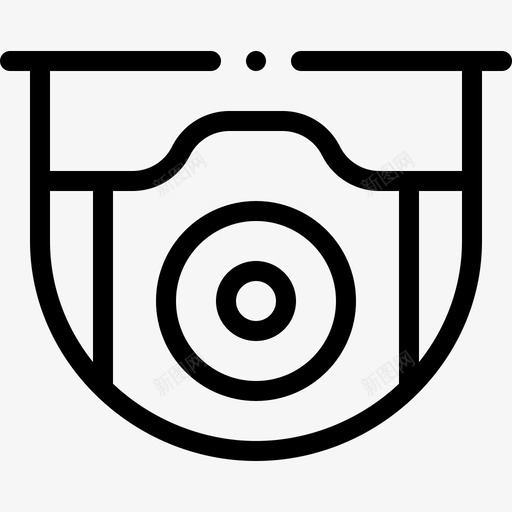 闭路电视保护安全17线性图标svg_新图网 https://ixintu.com 保护 安全 线性 闭路电视