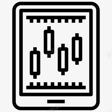 分析股票投资1线性图标图标