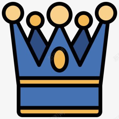 皇冠胜利31线性颜色图标图标