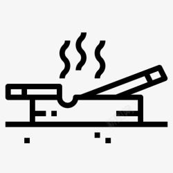 烟灰缸图标烟灰缸香烟烟图标高清图片